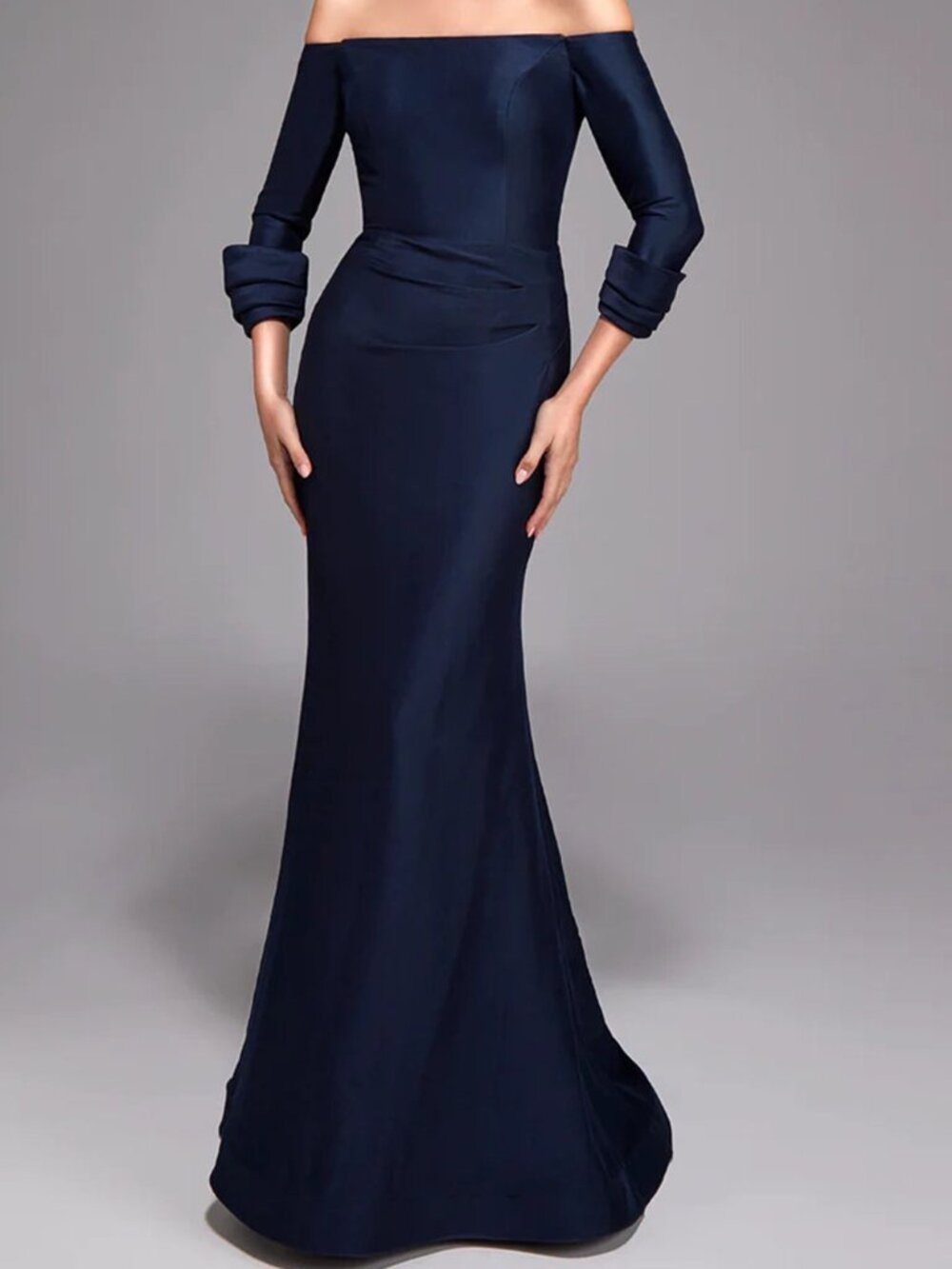 NWT Alyce Paris 27782 Off Shoulder Evening Dresses Navy size 10